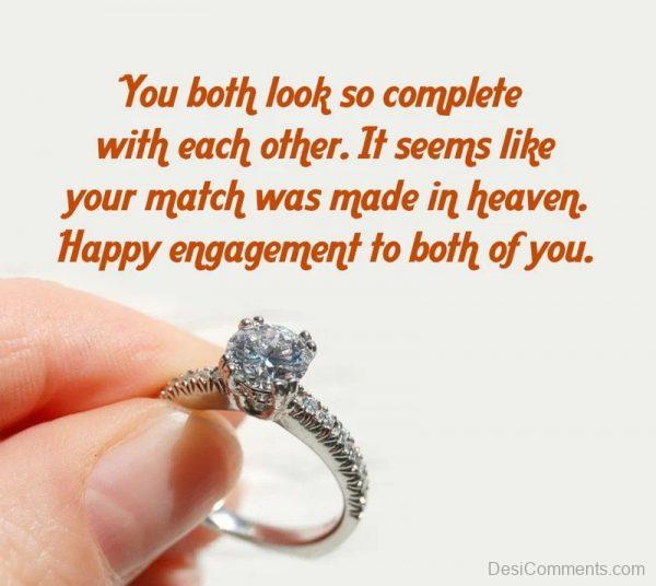 Happy Engagement To Both Of You