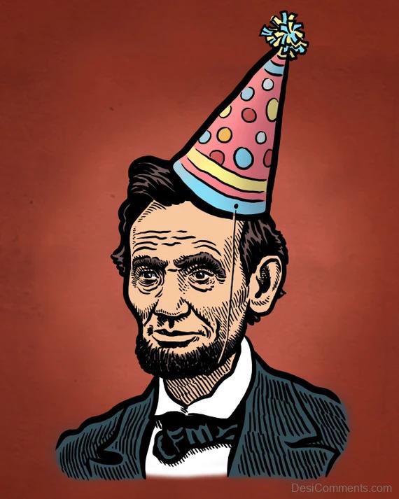 Lincoln In Birthday Hat
