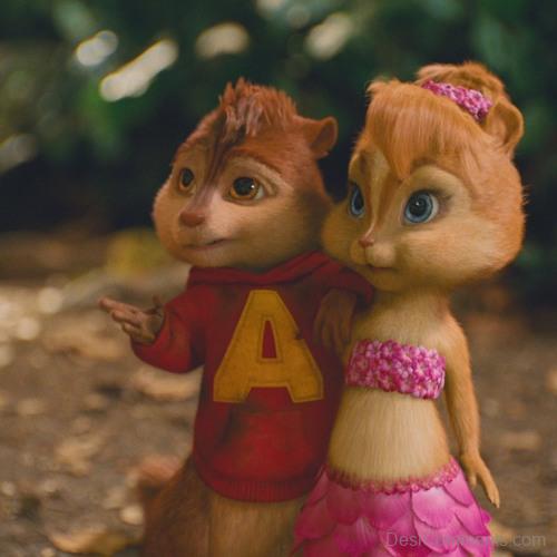 Alvin With His Girlfriend