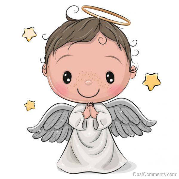 Cute Cartoon Boy Angel 