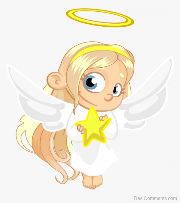 Cute Cartoon Baby Girl  Angel 