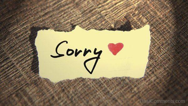 Sorry Note