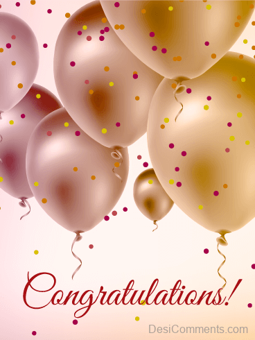 Congratulations With Balloons