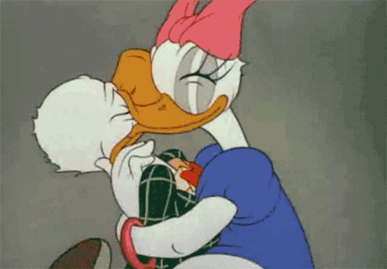 Donald Getting Kisses