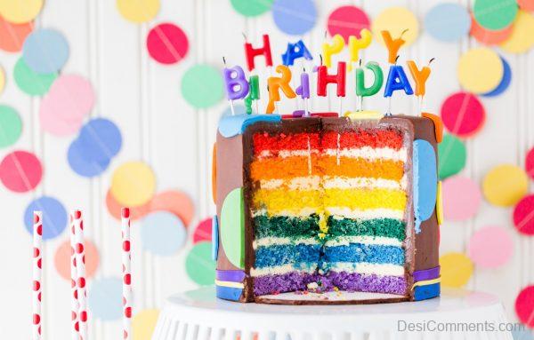 Rainbow Birthday Cake