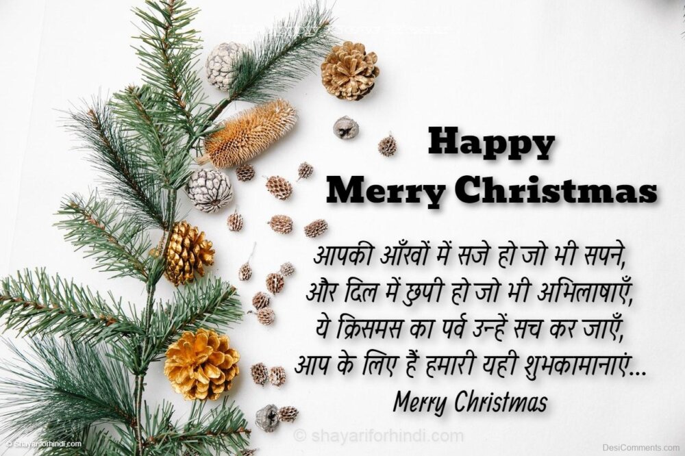 Christmas Wish In Hindi - DesiComments.com
