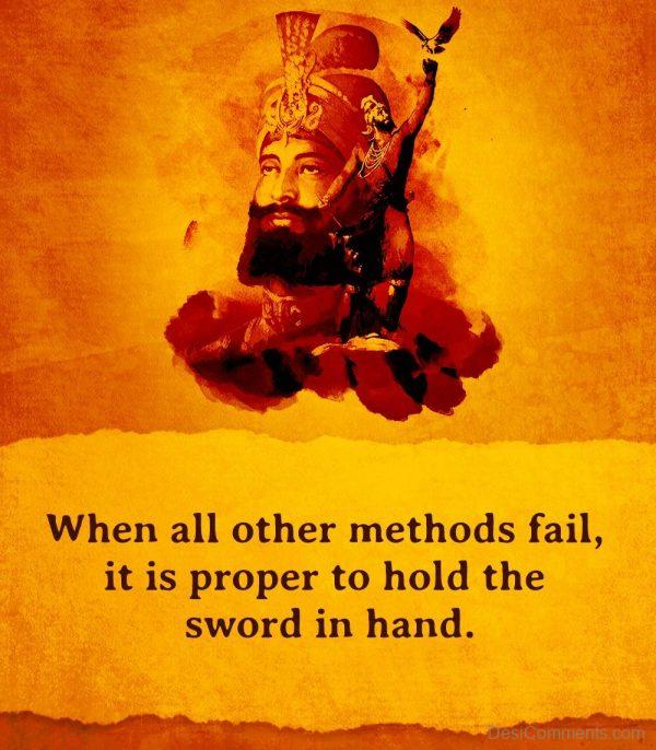 It Is Okay To Hold The Sword