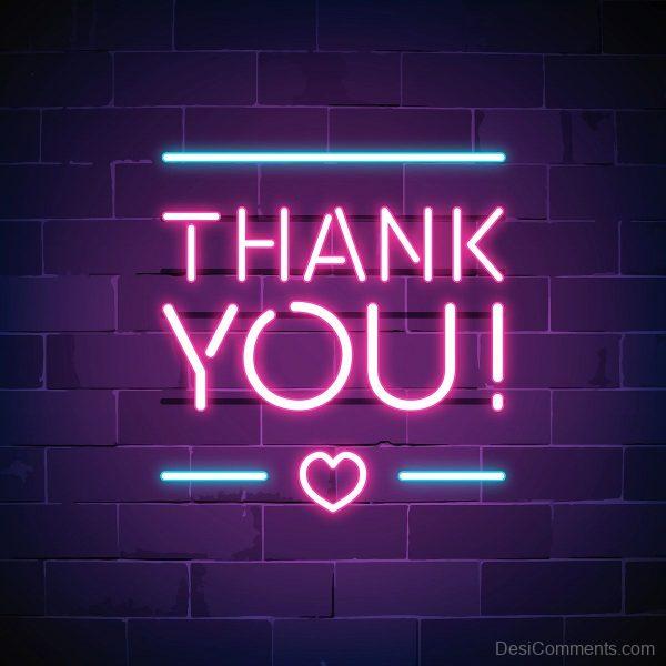 Thank You Neon Sign Image