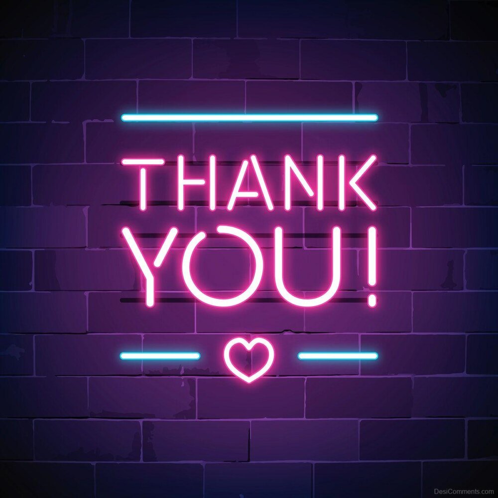 Thank You Neon Sign Image - DesiComments.com