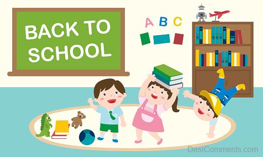 Cartoon Image Of Back To School