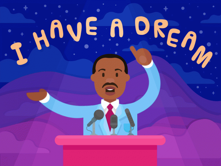 Animated Image Of Martin Luther - Desi Comments