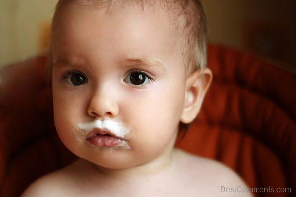 Baby With Milk Mustache