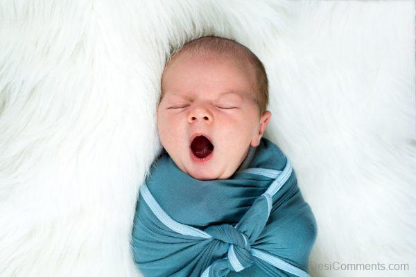 Baby Boy Yawning
