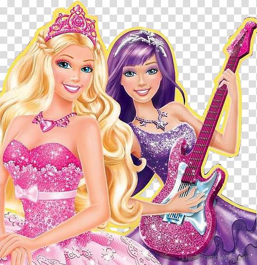 Barbie With Friend Playing Guitar