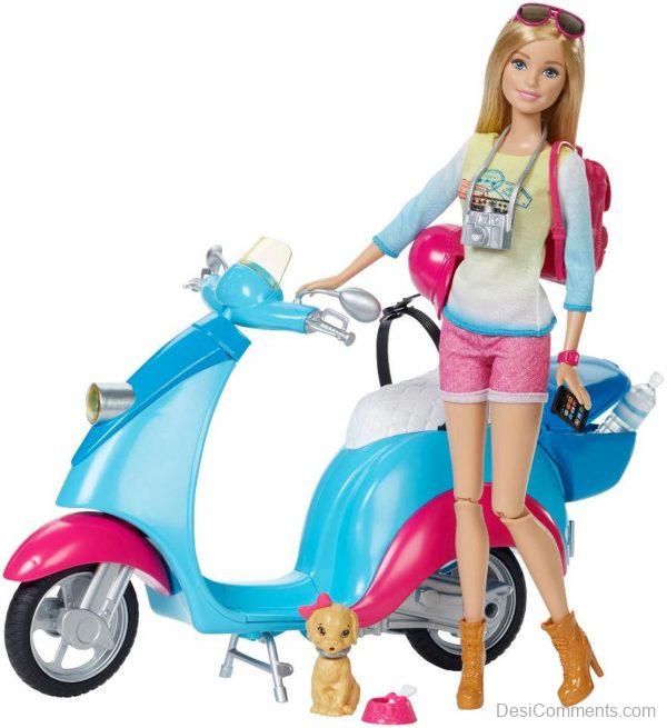 Barbie With Scooter