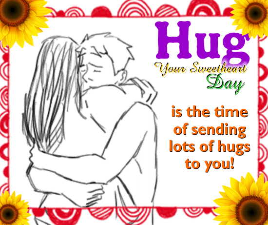 Hug Your Sweetheart Day Gif
