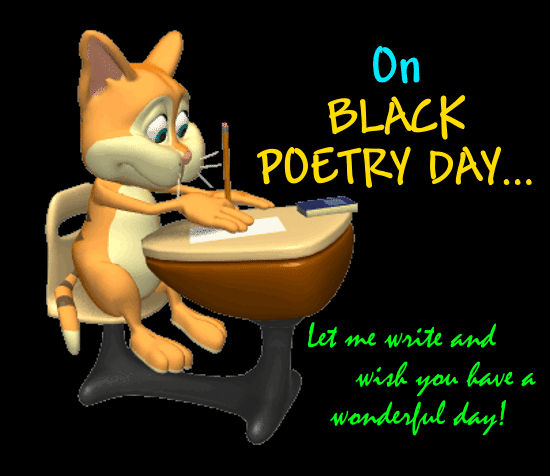 On Black Poetry Day