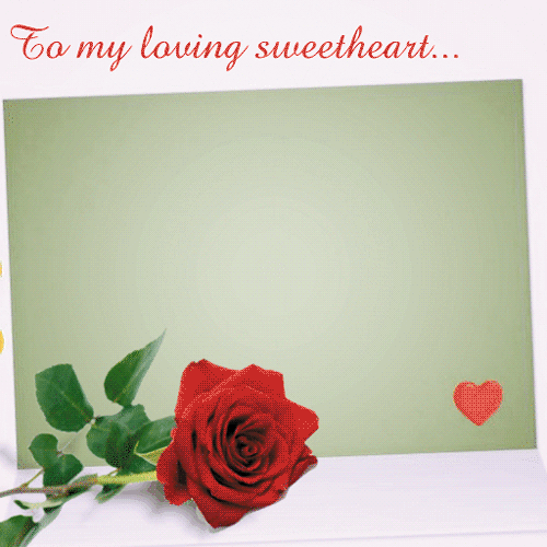 To My Loving Sweetheart