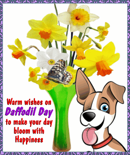 Warm Wishes On Daffodil Day