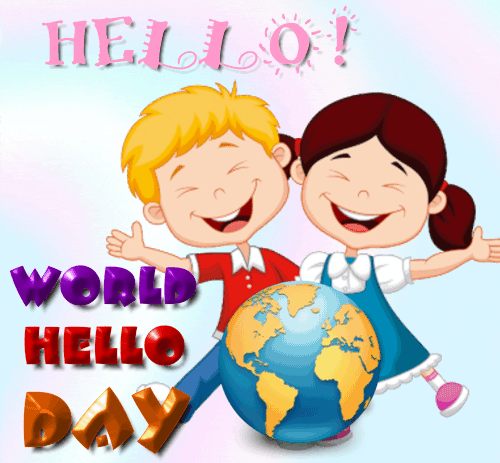 World Hello Day Gif