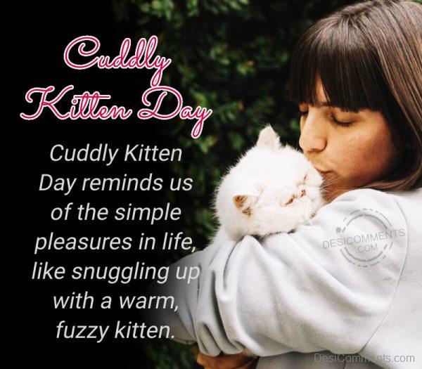 Cuddly Kitten Days Reminds Us