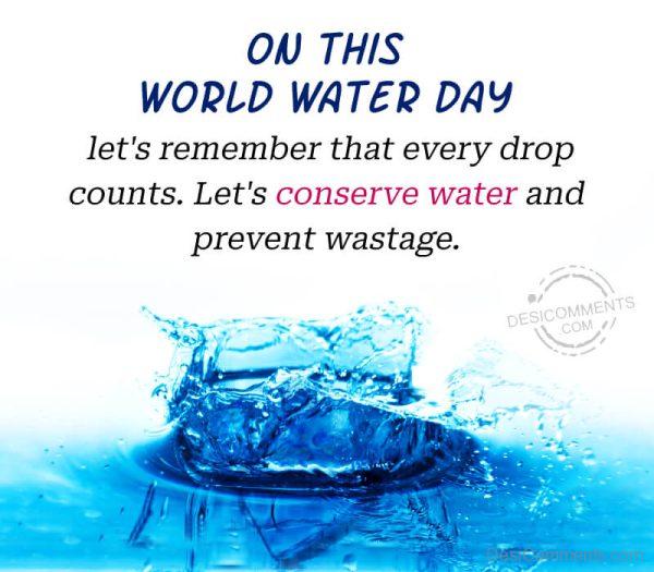 Happy Water Day Image