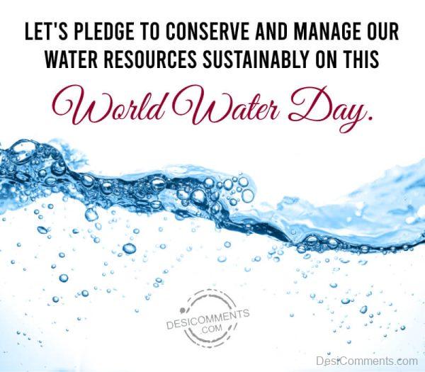 Let’s Pledge To Conserve