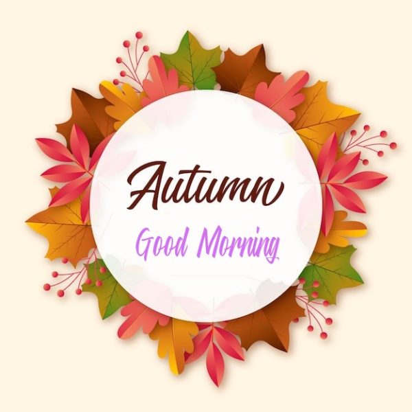 Autumn Good Morning Image