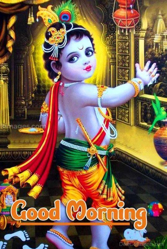 Beautiful Sri Krishna Good Morning Pic