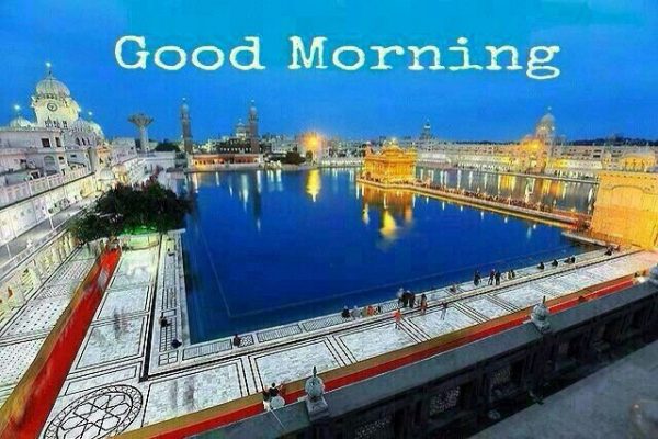 Golden Temple Good Morning Wish Image