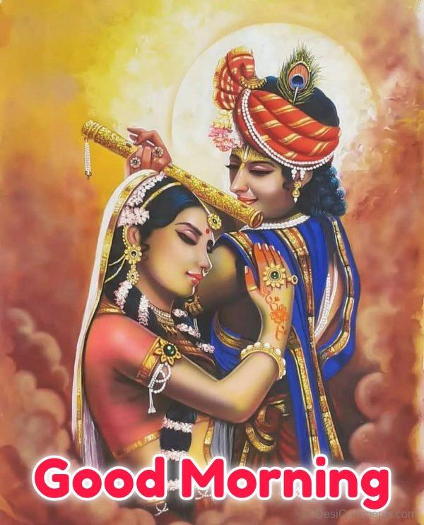 Radha Krishna Good Morning Photo