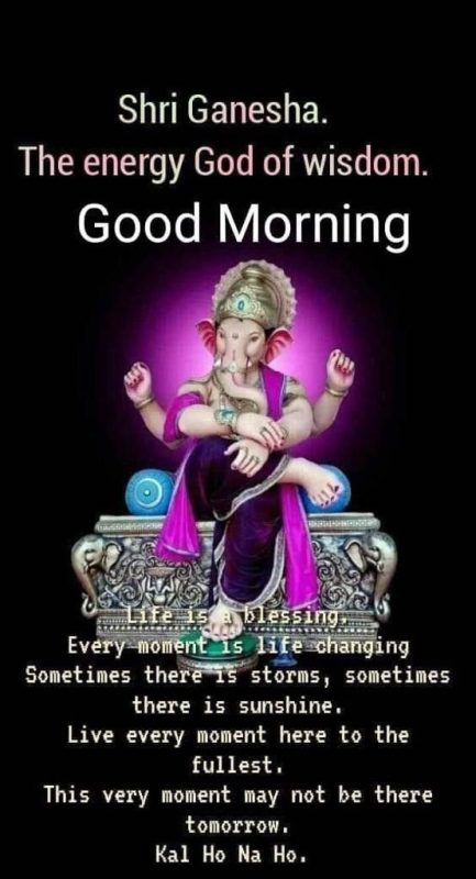 Shri Genesha The Energy God Of Wisdom Good Morning
