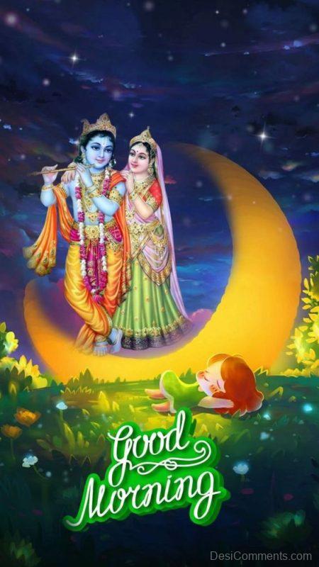 Sri Radha Krishna Good Morning Picture