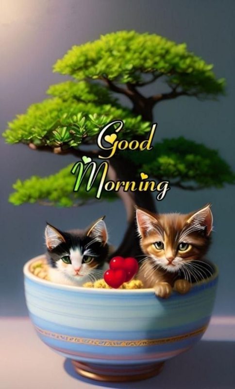 Cat Good Morning Have A Pleasant Day