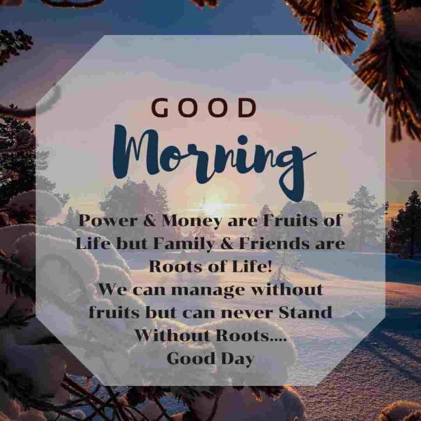 Power And Money Are Fruits Of Life Good Morning