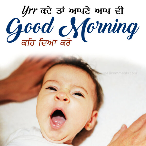 Good Morning Punjabi Funny Picture