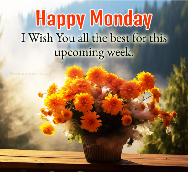 Happy Monday I Wish You all the best