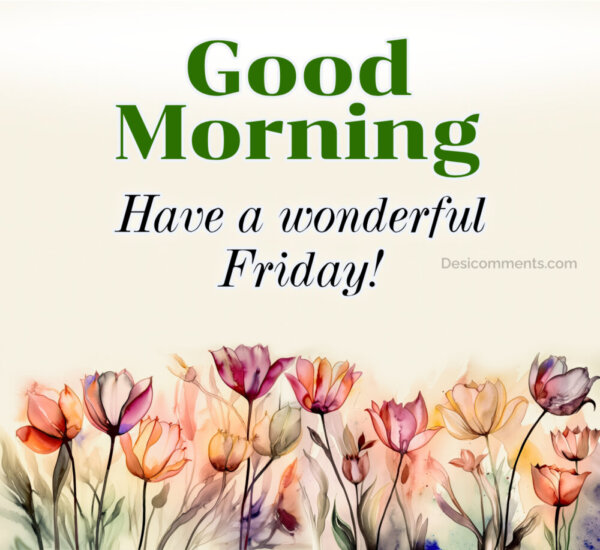 Good Morning Have a wonderful Friday