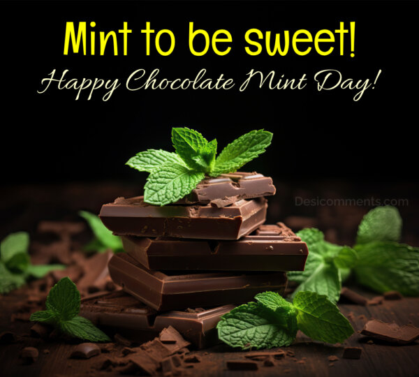 Sweet Happy Chocolate Mint Day Image