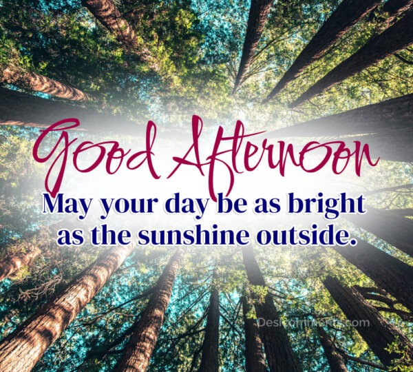 May Your Day Be As Bright As The Sunshine