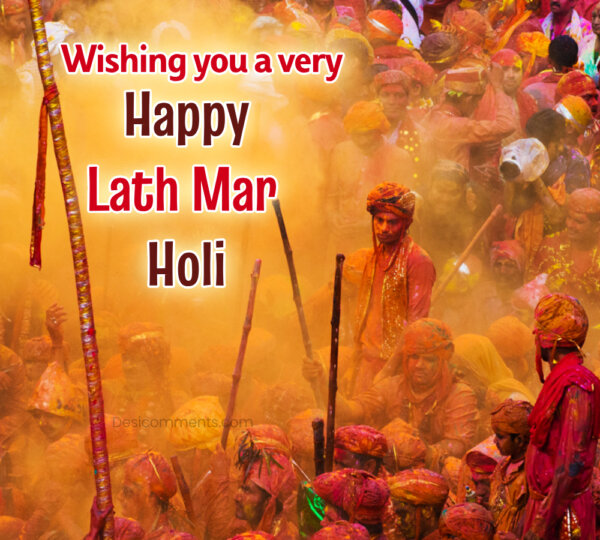 Wishing You A Very Happy Lath Mar Holi