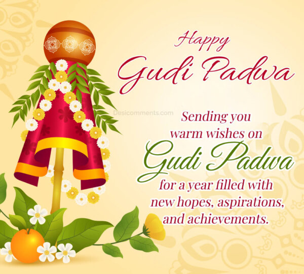 Sending You Warm Wishes On Gudi Padwa For A