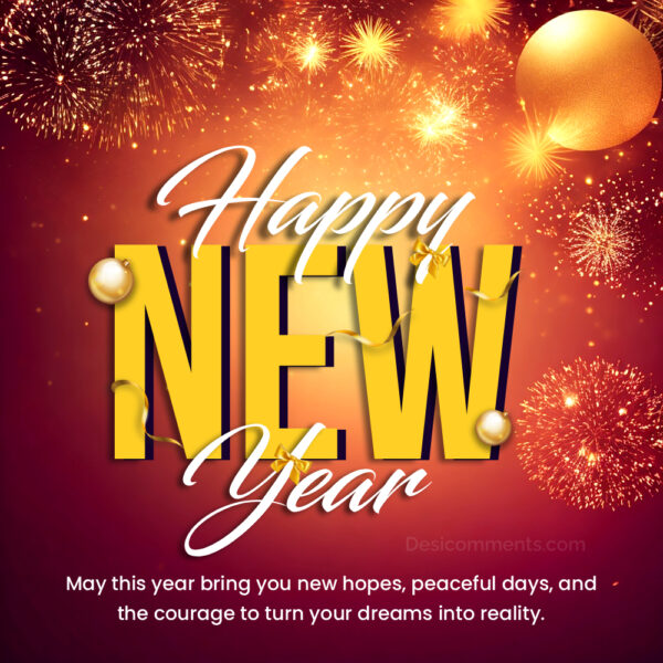 Happy New Year New Hopes Message Image