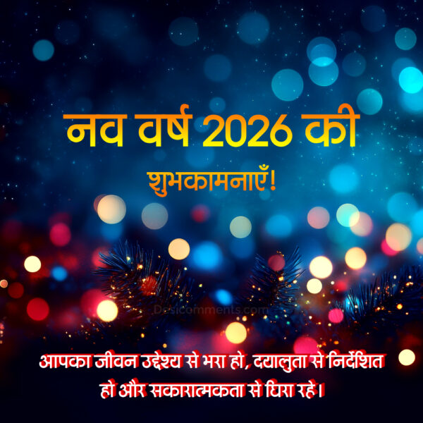 Navv Varsh 2026 Ki Shubhkamnaye Hindi Message Image