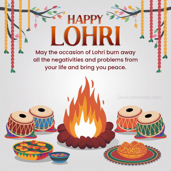 Happy Lohri Best Message Image For Fb