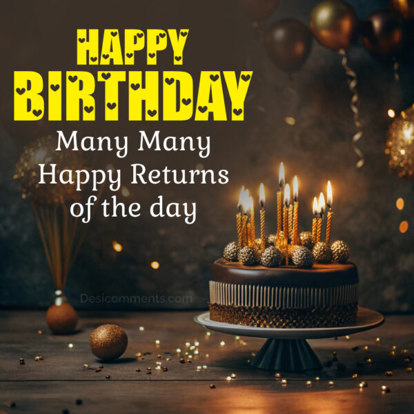 Many Many Returns Of The Day Happy Birthday