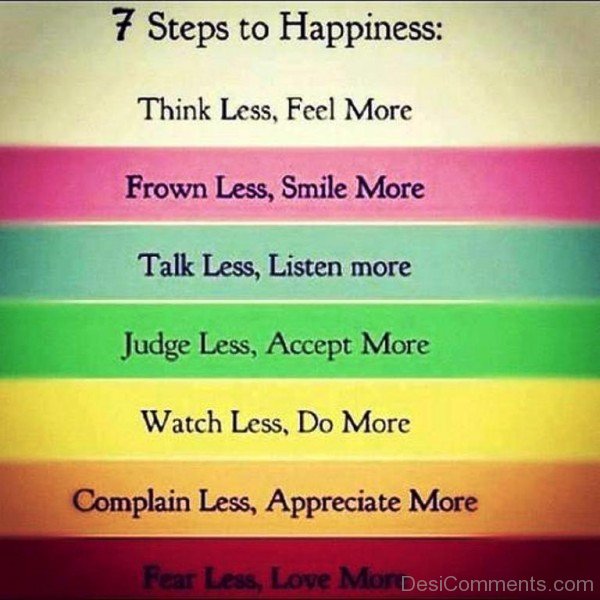 7 steps to happiness