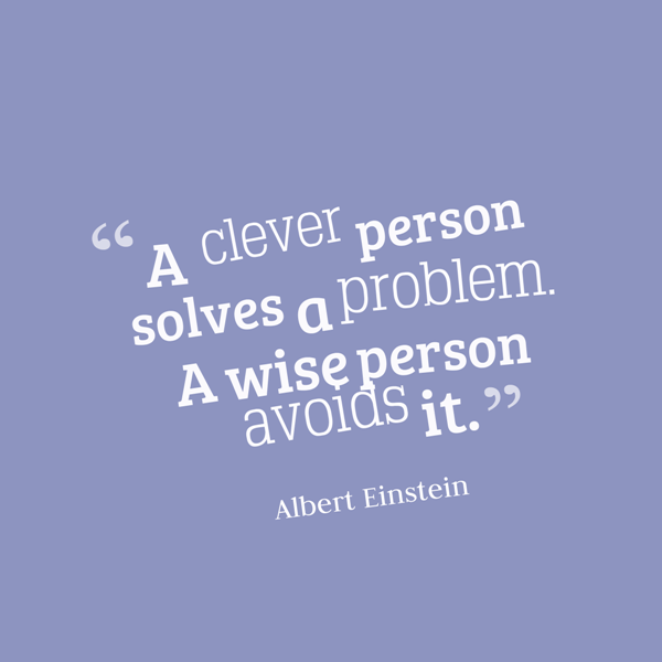 A Clever Person Solves A Problem