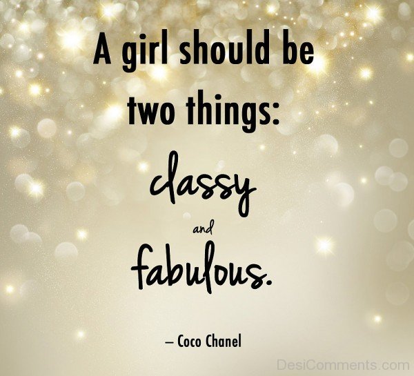 A Girl Should Be Two Things