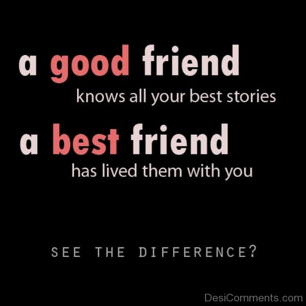 A Good Friend Knows All Your Best Stories -DC028